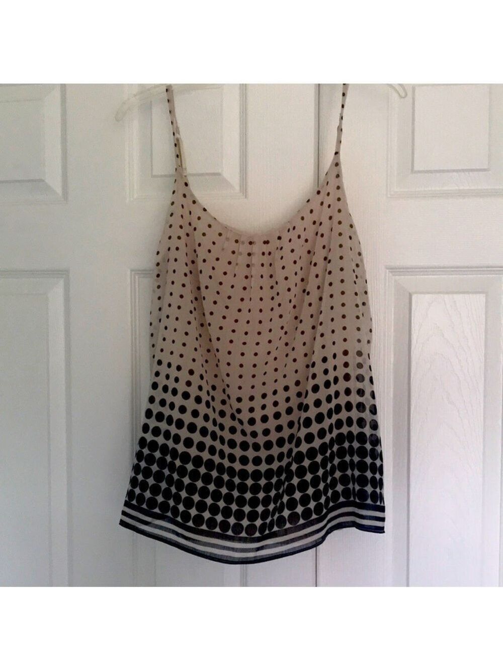 🔵NY&C tan and black camisole top size large